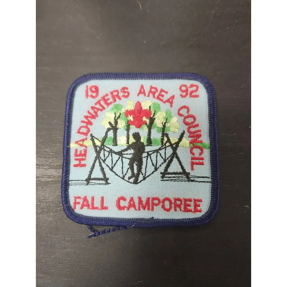 1992 Headwaters Area Council Fall Camporee Patch BSA Boy Scouts Badge Vtg Retro